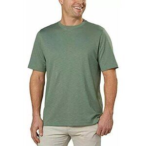 NEW Kirkland Signature Mens L Pima Cotton Slub Tee Green